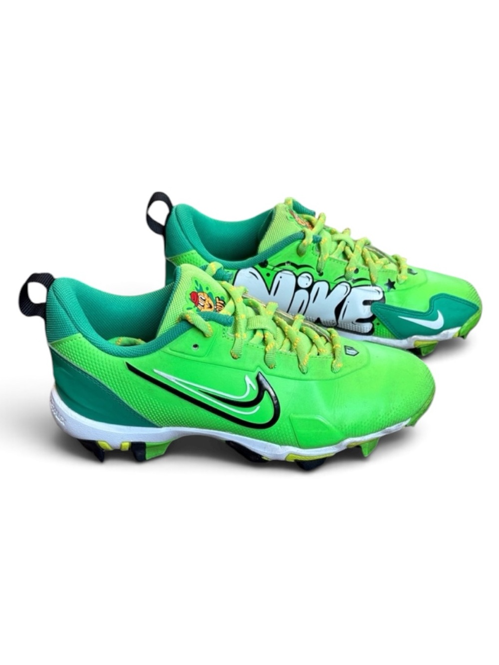 Nike Force Trout 9 Keystone Big Kids' Baseball Cleats Size 4Y Green Strike